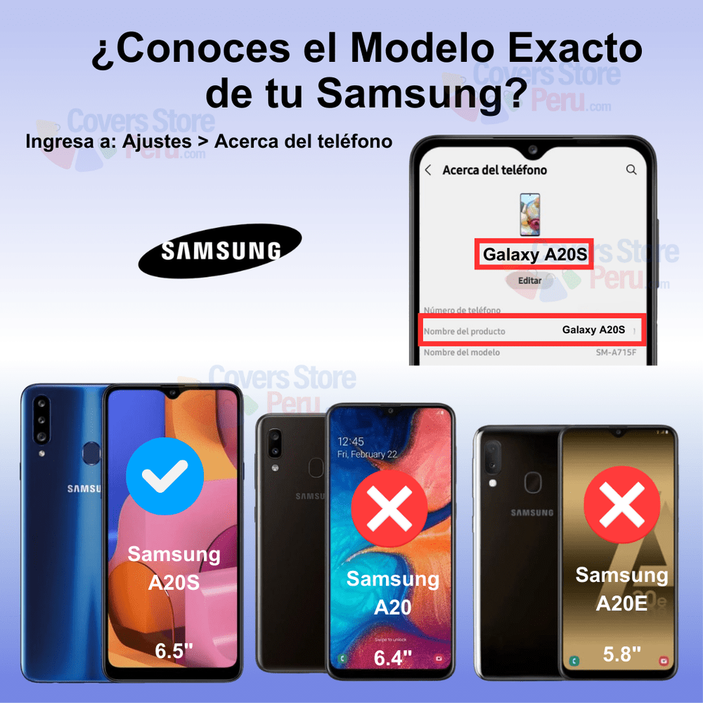 Mica para Samsung A20s Protector de pantalla 21D Antishock