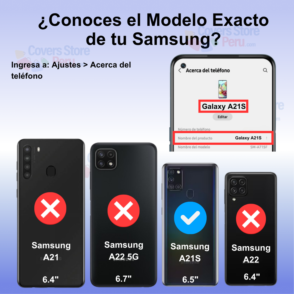Funda para Samsung A21S Ahumado con Anillo Azul Antishock