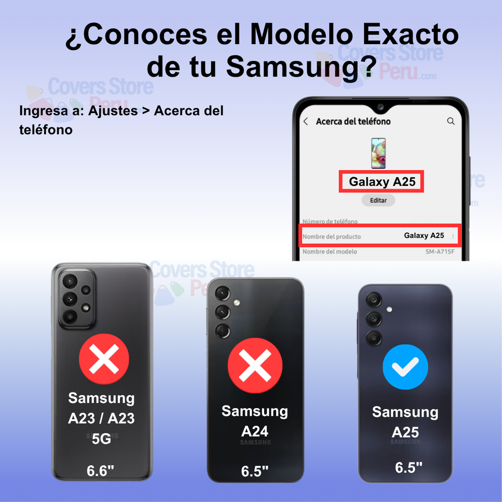 Funda para Samsung A25 5G Holder Protector Camara Rojo