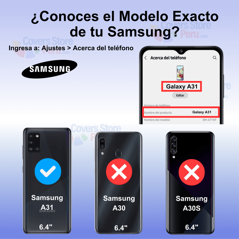 Funda para Samsung A31 New Robot Negro + Protector Cam