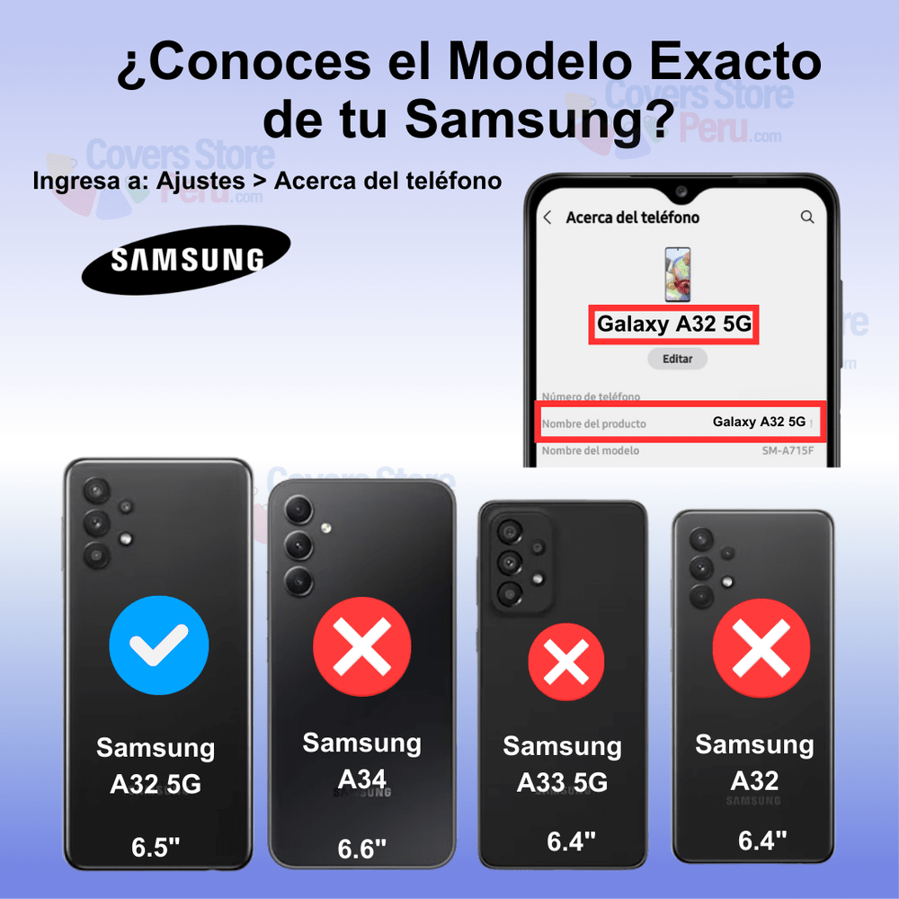 Funda para Samsung A32 New Robot Negro + Protector Cam