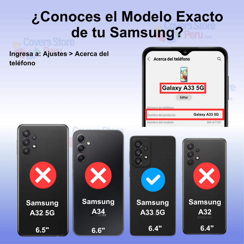 Funda para Samsung A33 5G Holder Parante + Anillo Azul