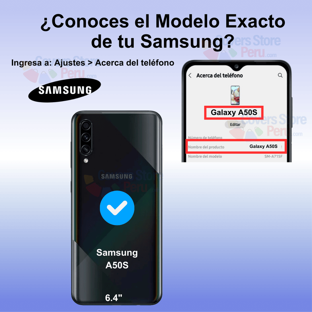 Funda para Samsung A50S TPU 100% Transparente Antishock