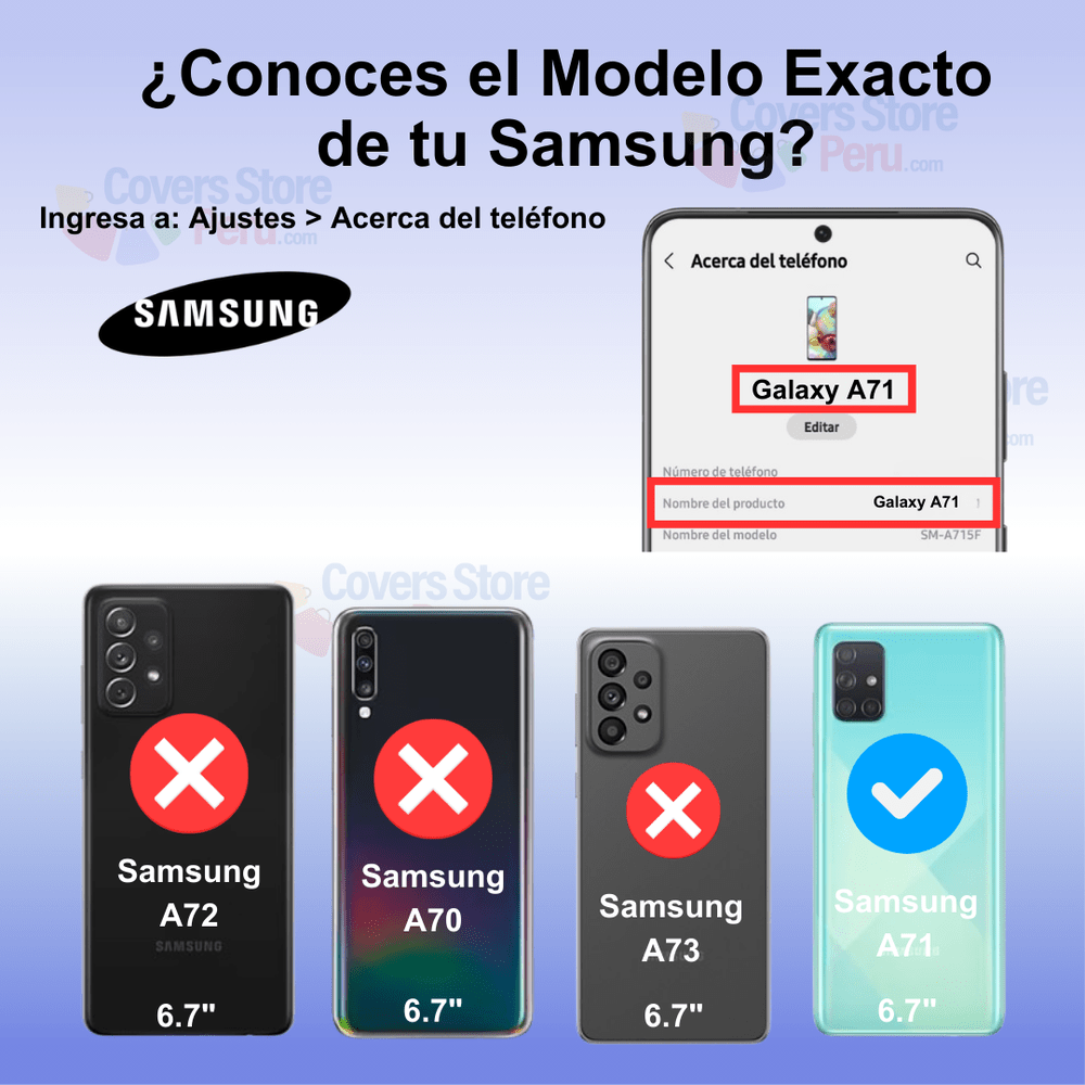 Funda Case para Samsung A71 TPU 100% Transparente Antishock