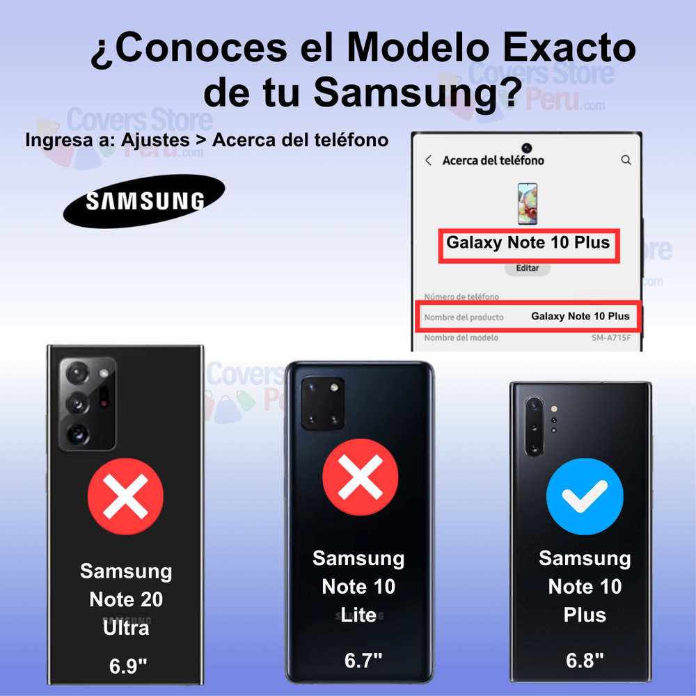 Funda Case para Samsung Note 10 Plus TPU 100% Transparente