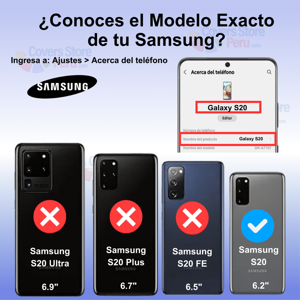 Funda Case para Samsung S20 TPU 100% Transparente Antishock