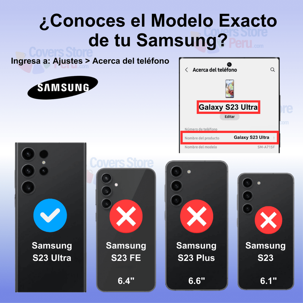 Funda Case para Samsung S23 Ultra TPU 100% Transparente