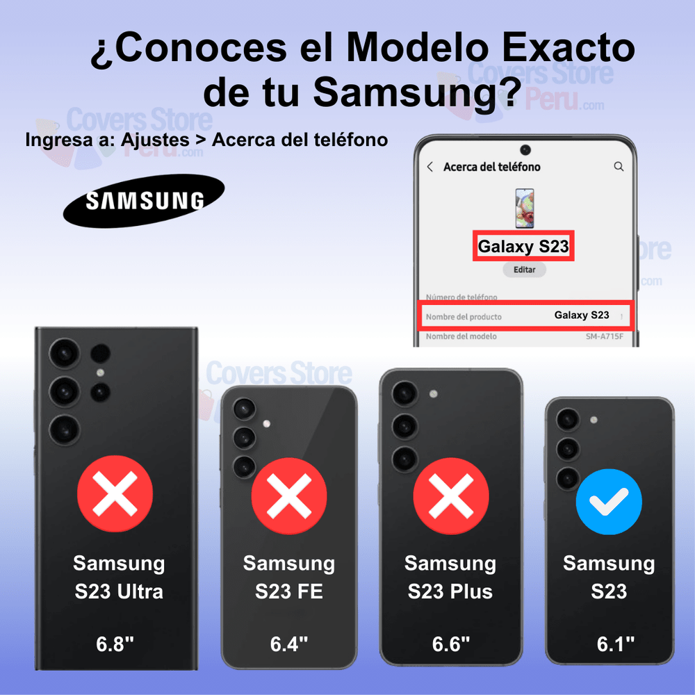Funda for Samsung S23 Space Original Transparente Antishock