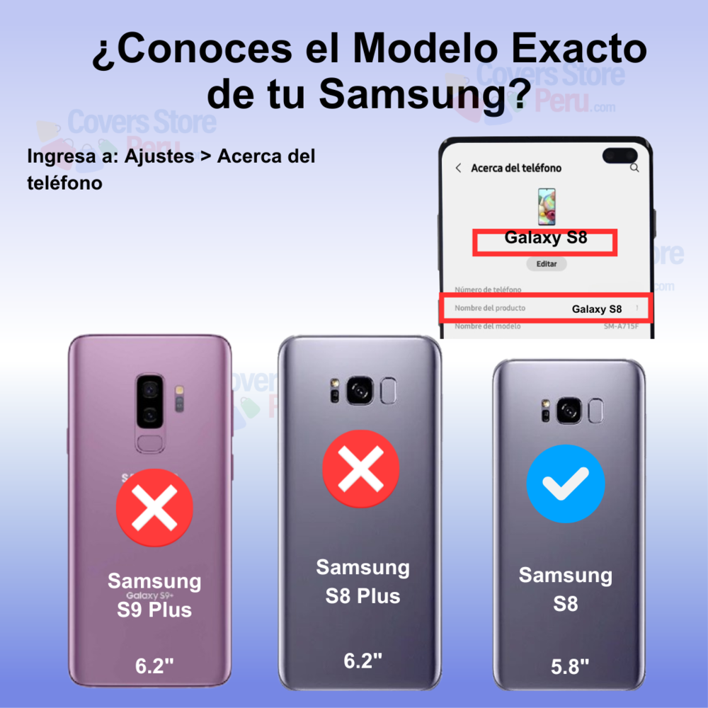 Funda Case para Samsung S8 Flip Cover Guinda