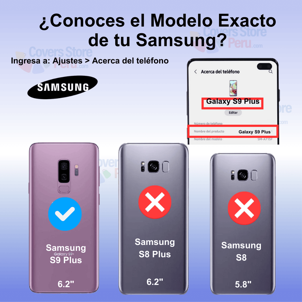 Funda Case para Samsung S9 Plus Space Original Transparente