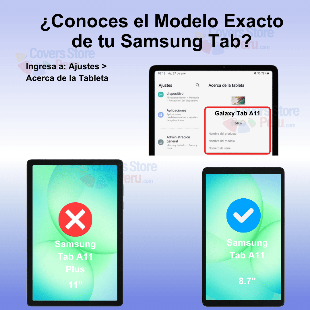 Mica para Samsung Tab A11 8.7" de Vidrio Templado Antishock