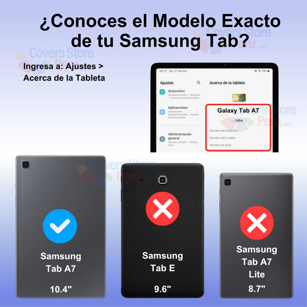 Funda para Samsung Tab A7 10.4" - Silicona Soft Celeste