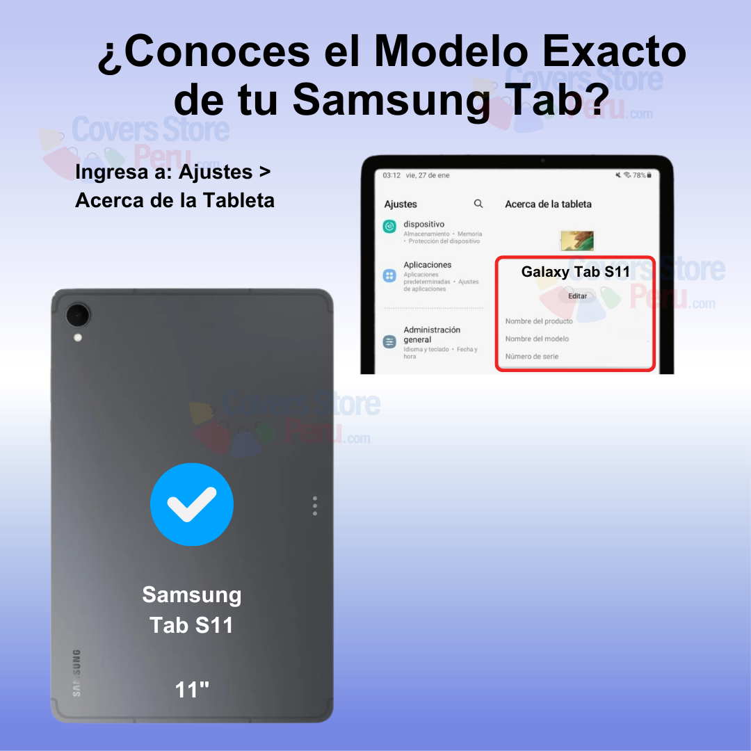 Funda para Samsung Tab S11 11" Imantada + Portalápiz Negro