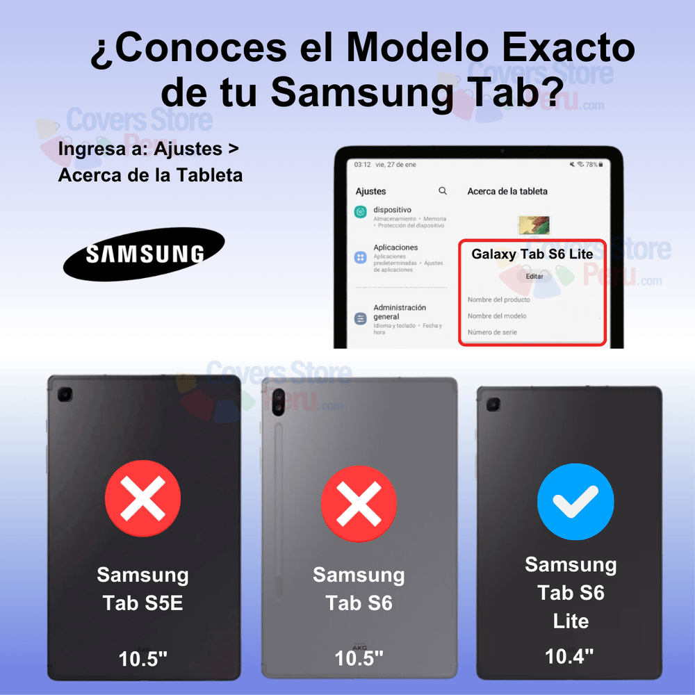 Funda con Teclado Touch para Samsung Tab S6 Lite Lila