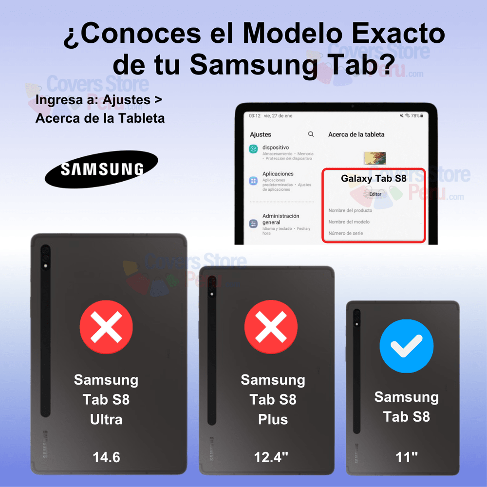 Funda para Samsung Tab S8 11" Armor Extreme Arcoiris