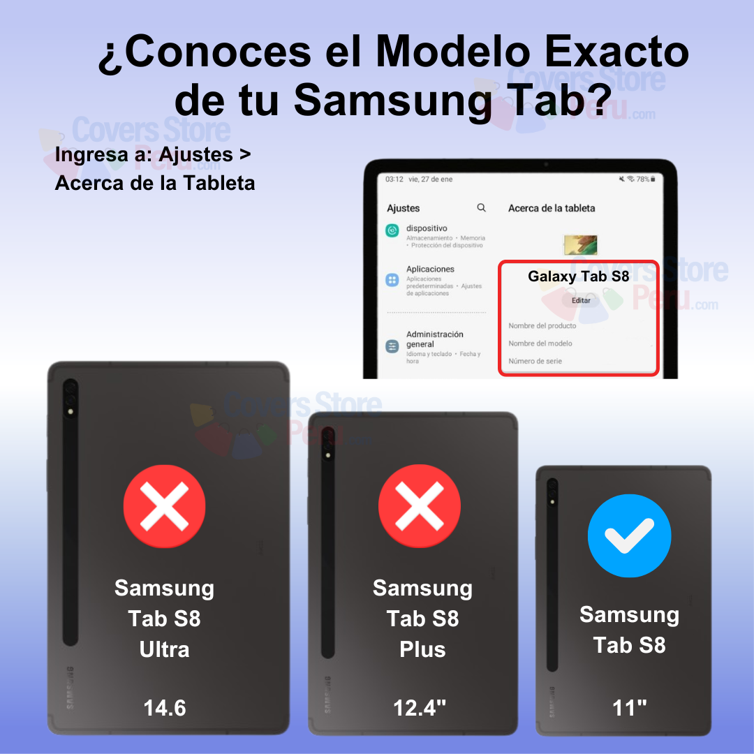 Funda para Samsung Tab S8 11" - Silicona Soft Morado