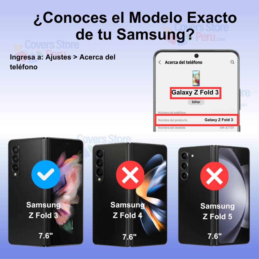 Funda Case para Samsung Z Fold 3 Space Magsafe Transparente