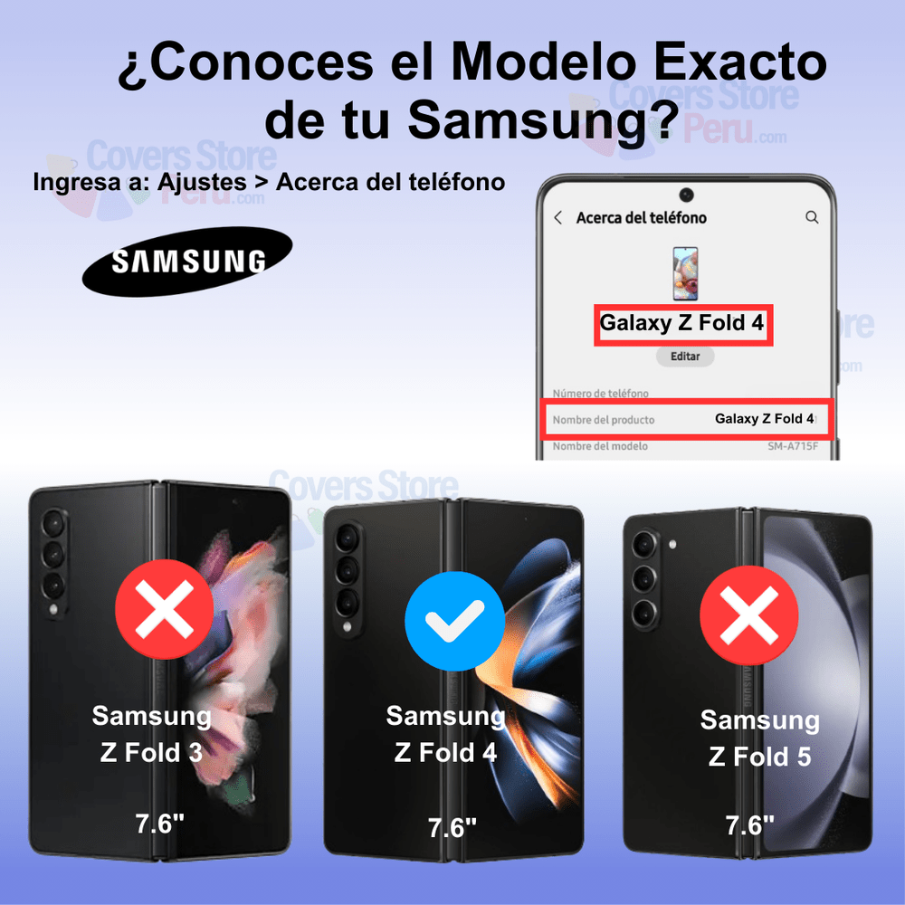 Funda Case para Samsung Fold 4 Space Original Transparente
