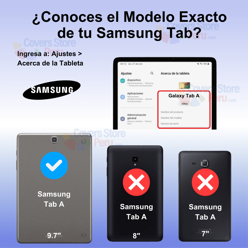 Funda para Samsung T550 Imantada + Portalápiz Rosada