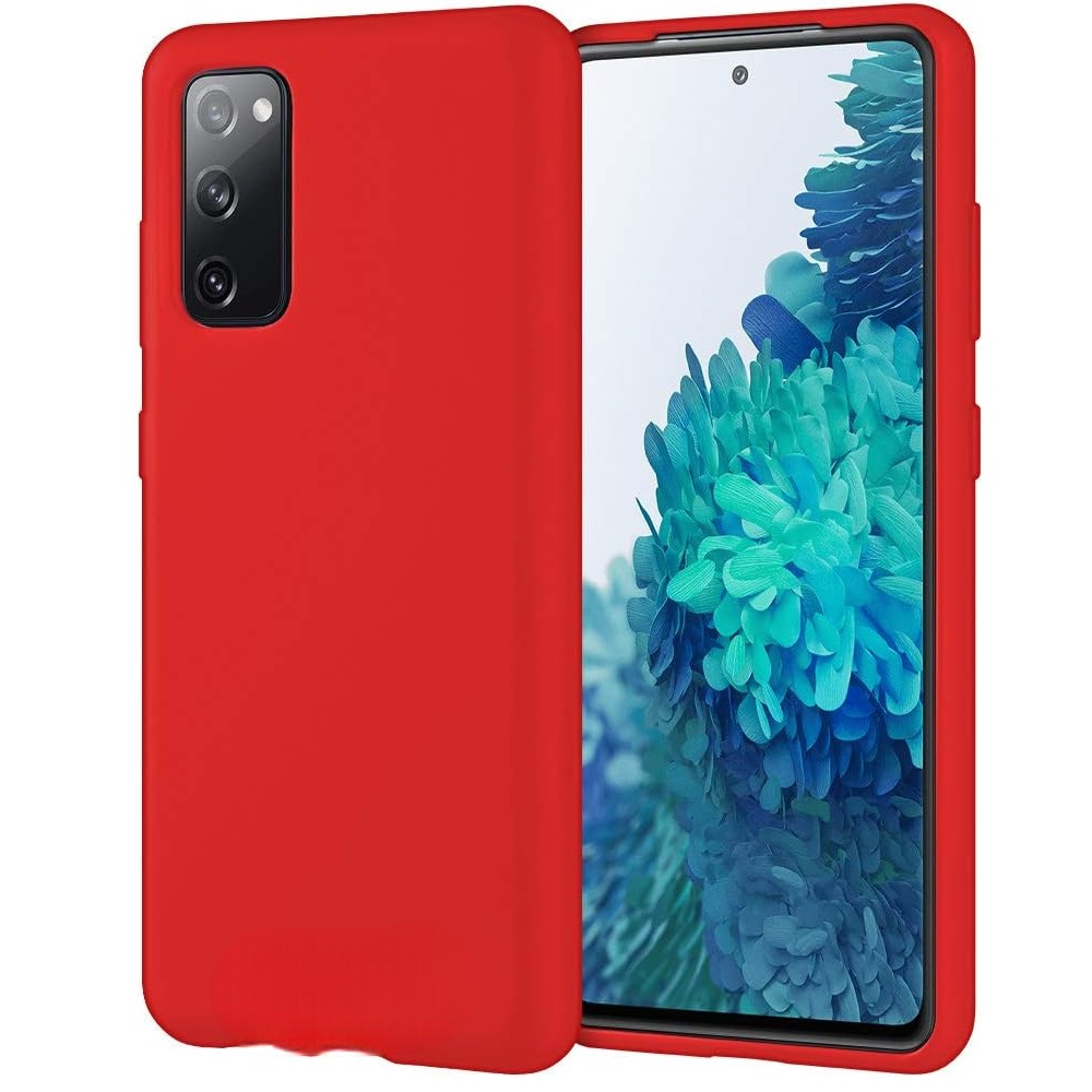 Funda Case de Samsung S20 FE 5G Soft Feeling Antishock Rojo