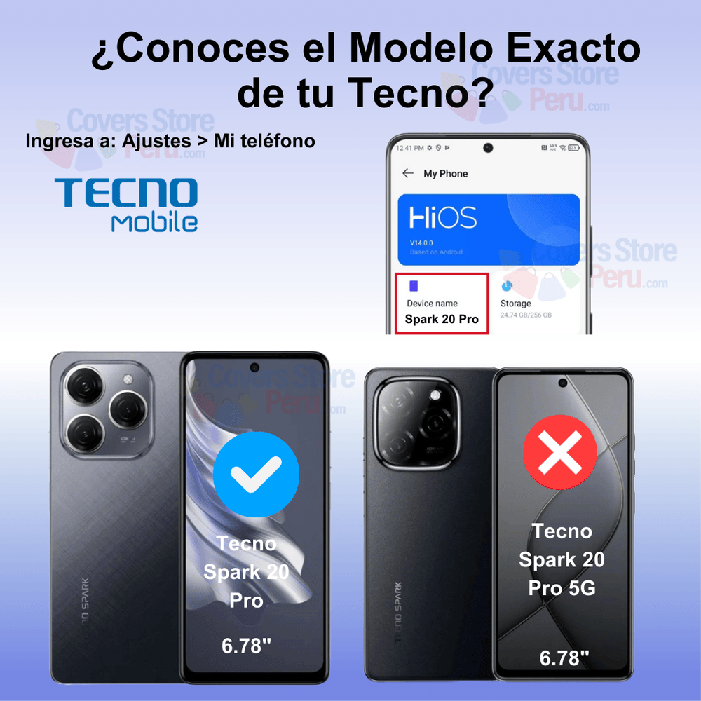 Mica para Tecno Spark 20 Pro 4G Film Hydrogel Anti-Espía
