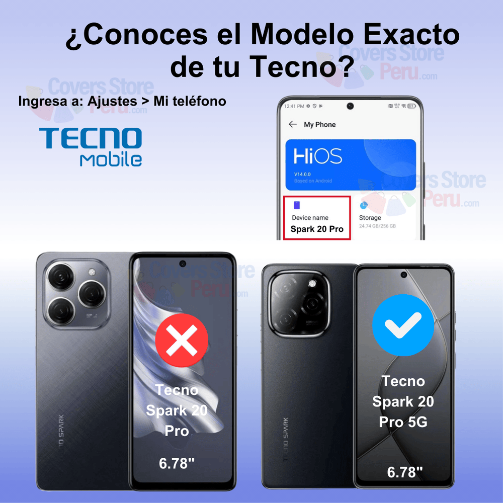 Mica para Tecno Spark 20 Pro 5G Film Hydrogel Anti-Espía