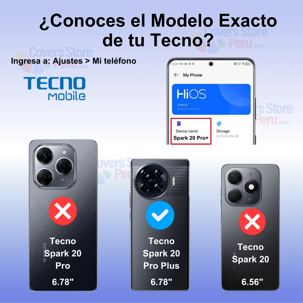 Funda para Tecno Spark 20 Pro Plus 4G Space Original
