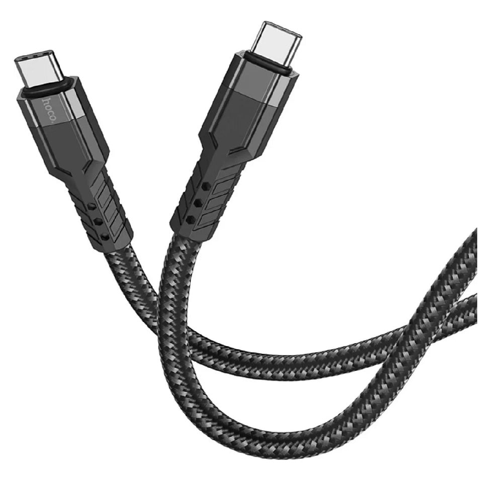 Cable Hoco U110 Tipo-C a Tipo-C 60W Carga Rápida Negro