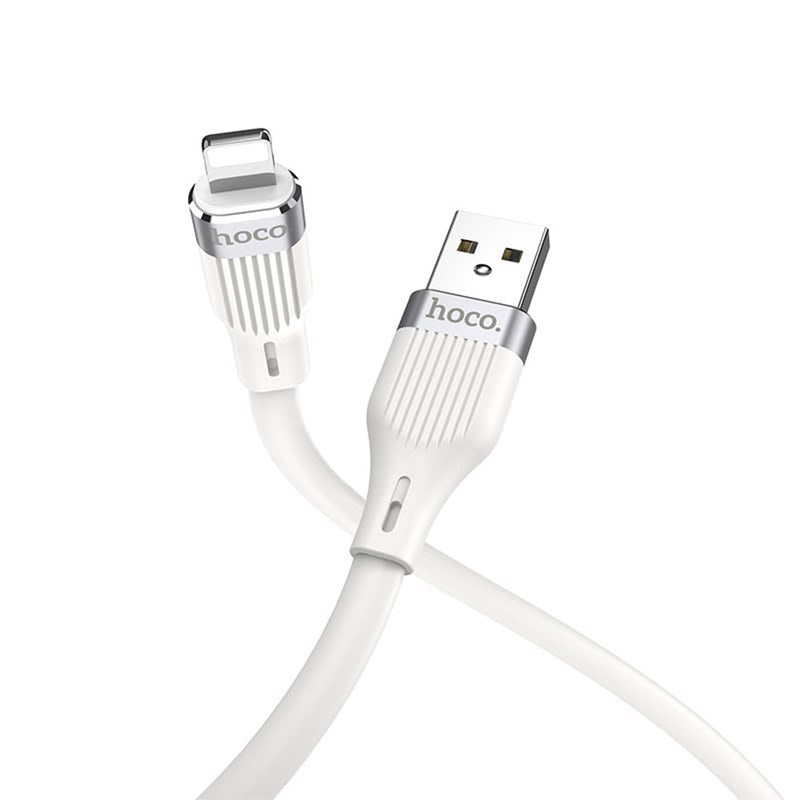 Cable USB a Lightning 1m Hoco U72 Negro De Alta Calidad