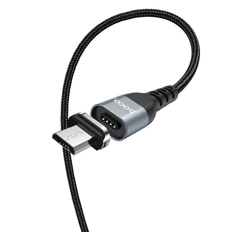 Cable Magnetico USB a Micro USB V8 1.2m Hoco U96 Negro