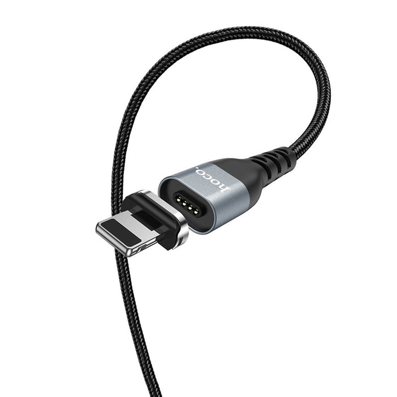 Cable Magnetico USB a Lightning 1.2m Hoco U96 Negro Calidad