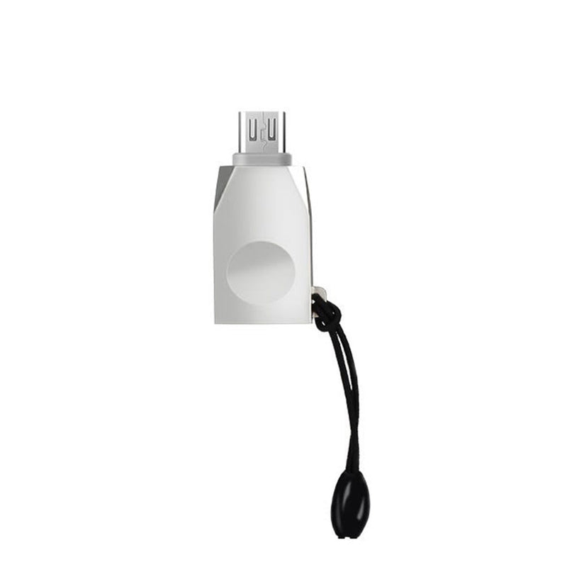 Adaptador USB a Micro USB y cordon elástico Hoco UA10 Negro