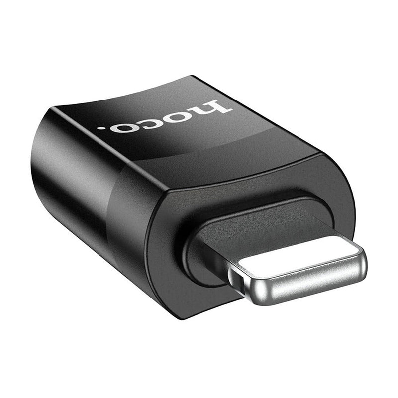 Adaptador USB a Lightning con soporte OTG Hoco UA17 Negro