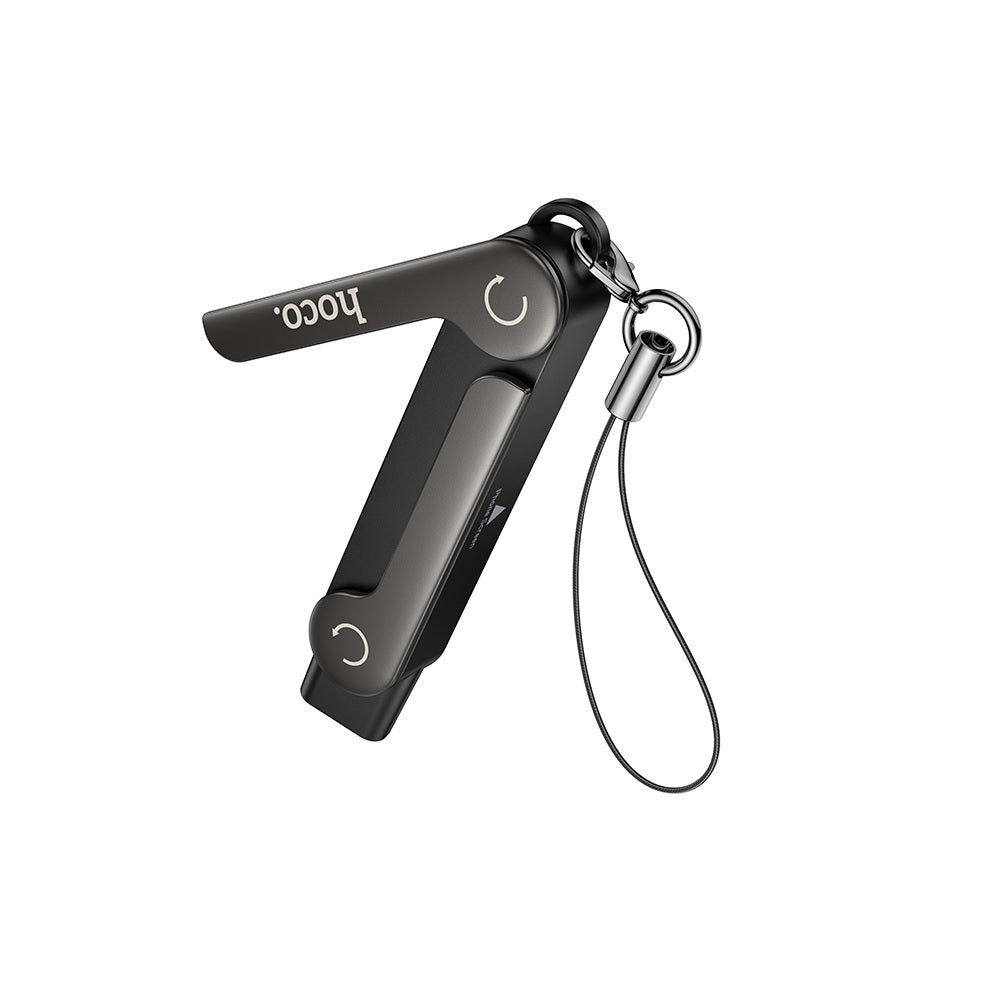 Adaptador Soporte Hoco UA47A Tipo C  a Tipo C Negro