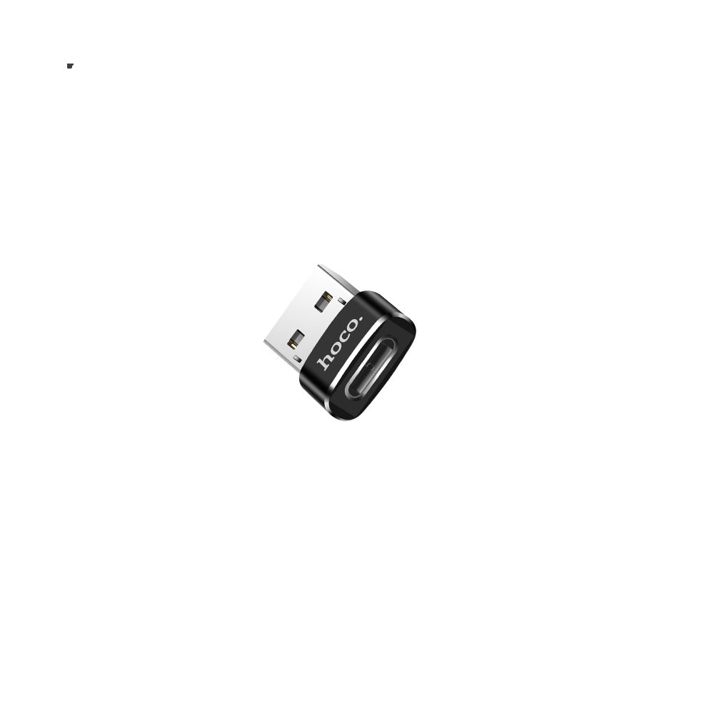 Adaptador OTG Hoco UA6 Tipo C Macho a USB 3.0 Hembra Negro