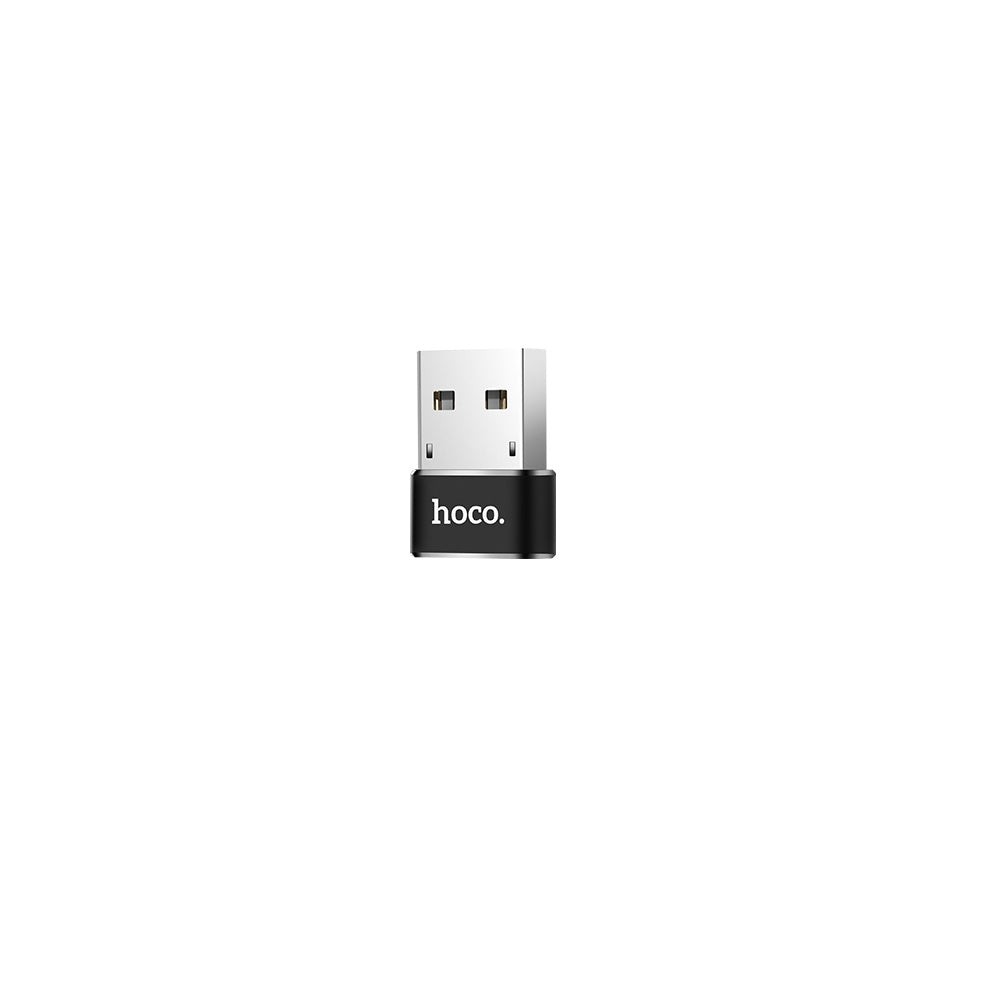 Adaptador OTG Hoco UA6 Tipo C Macho a USB 3.0 Hembra Negro