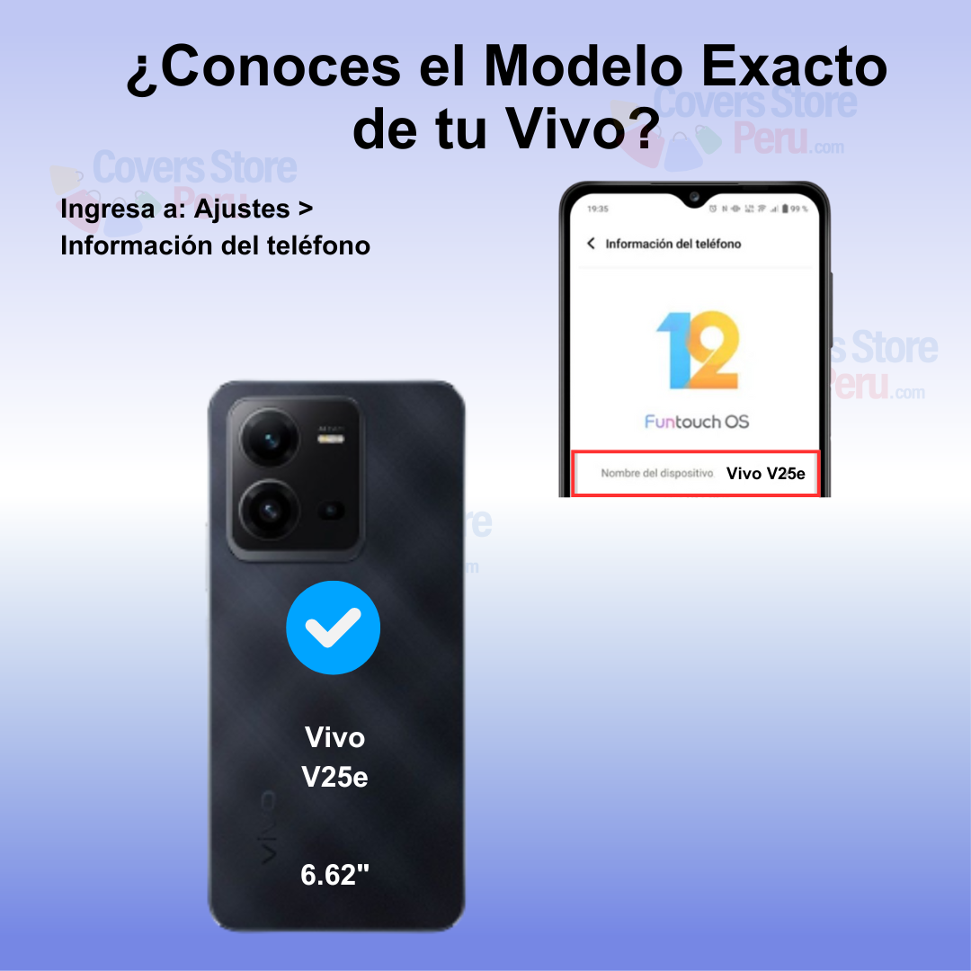 Funda para Vivo V25e Space Original Transparente