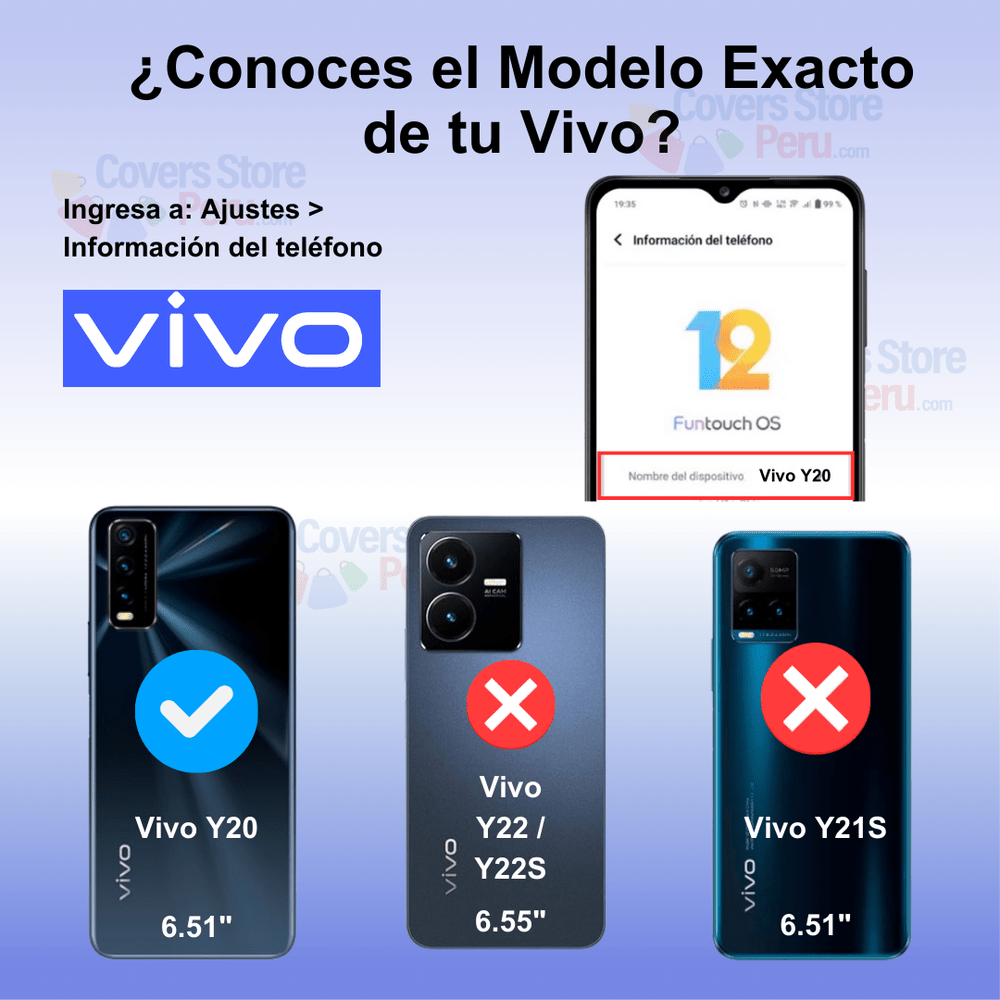 Funda para VIVO Y20 Space Original Transparente