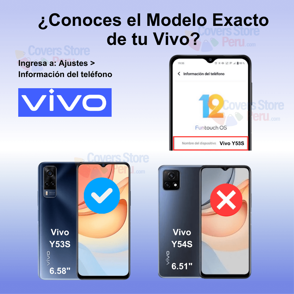Mica de Vivo Y53s Protector de Pantalla Vidrio 9D Antishock