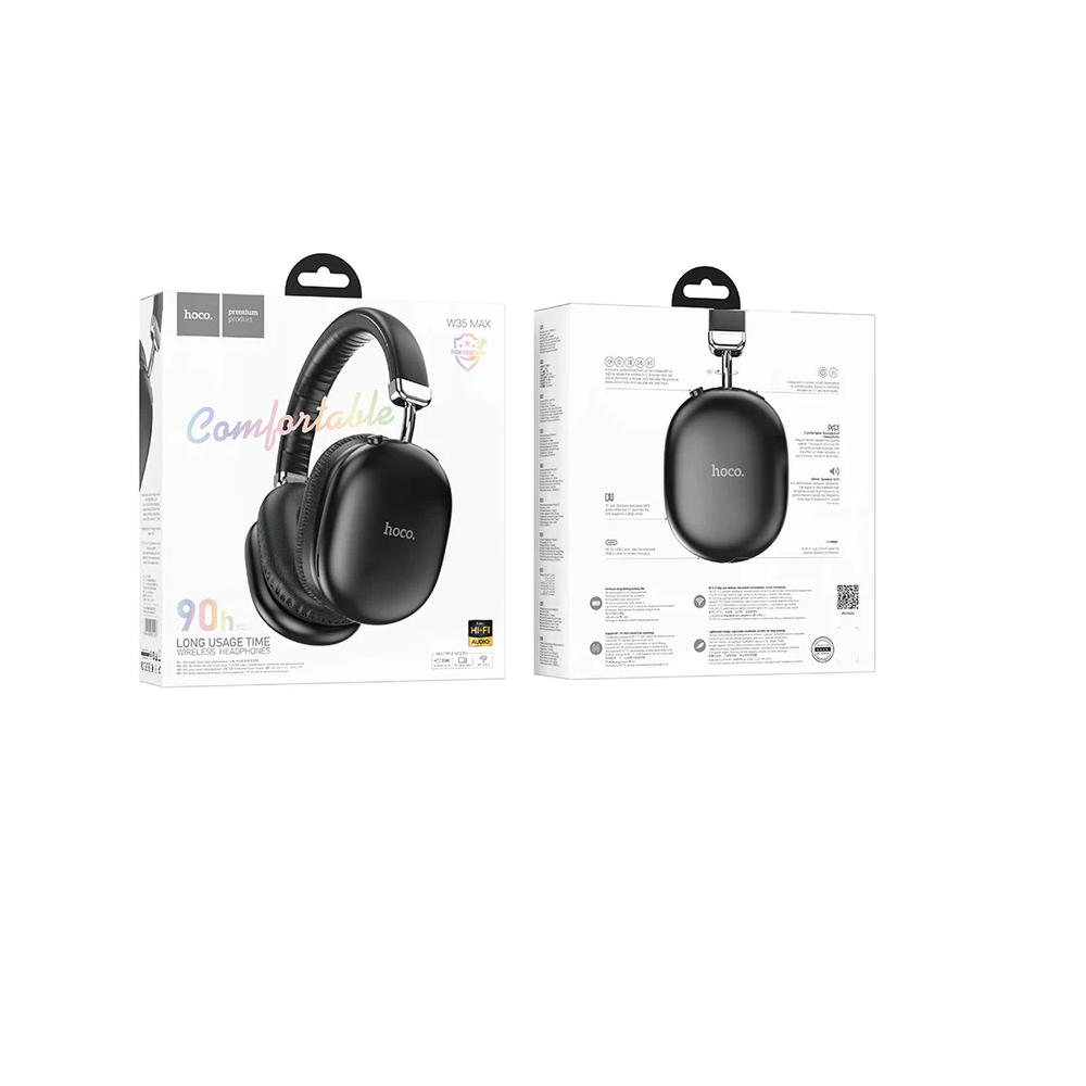 Audifonos Bluetooth Hoco W35 Max Diadema Orejeras Negro