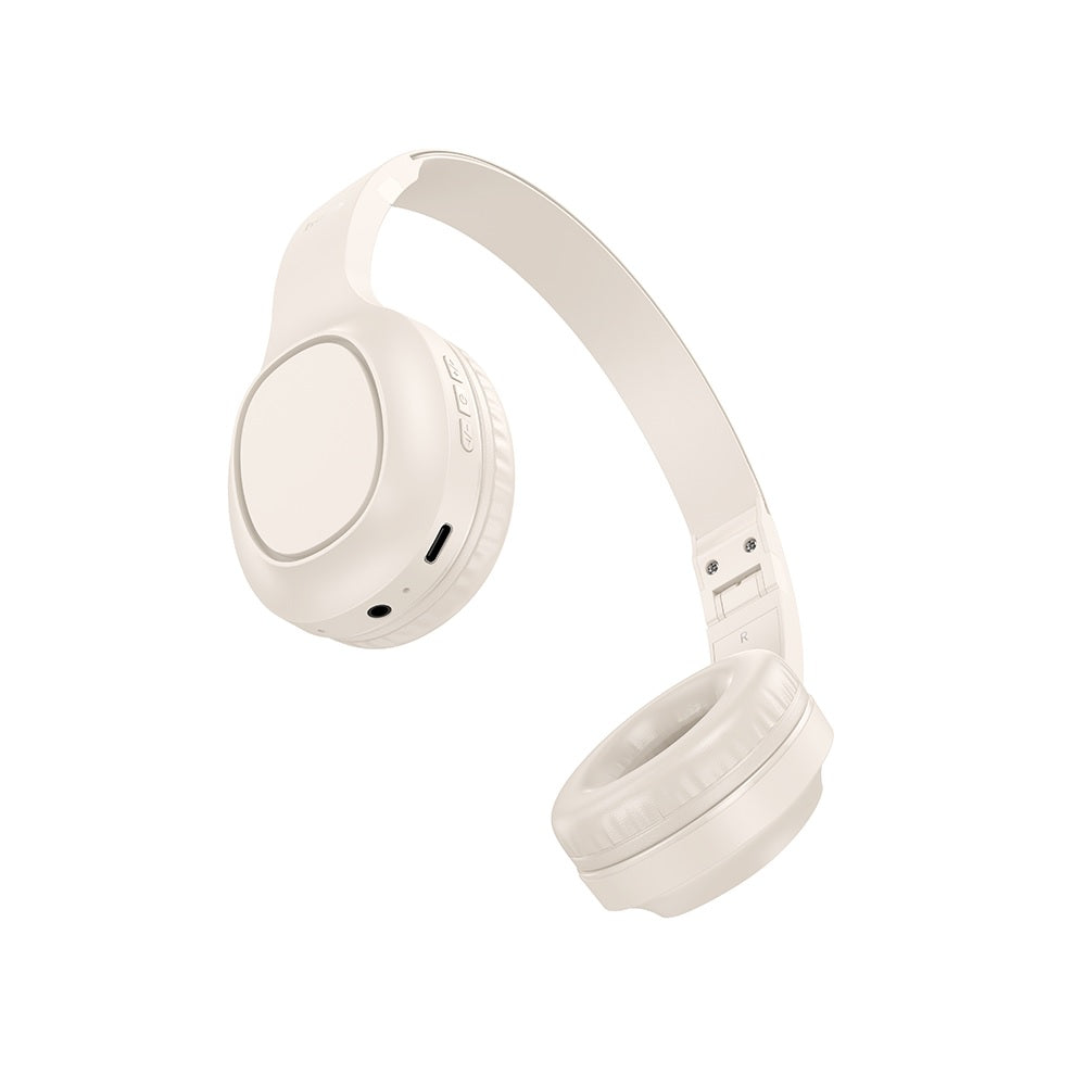 Audifonos Bluetooth Diadema Hoco W46 Charm Microfono Blanco