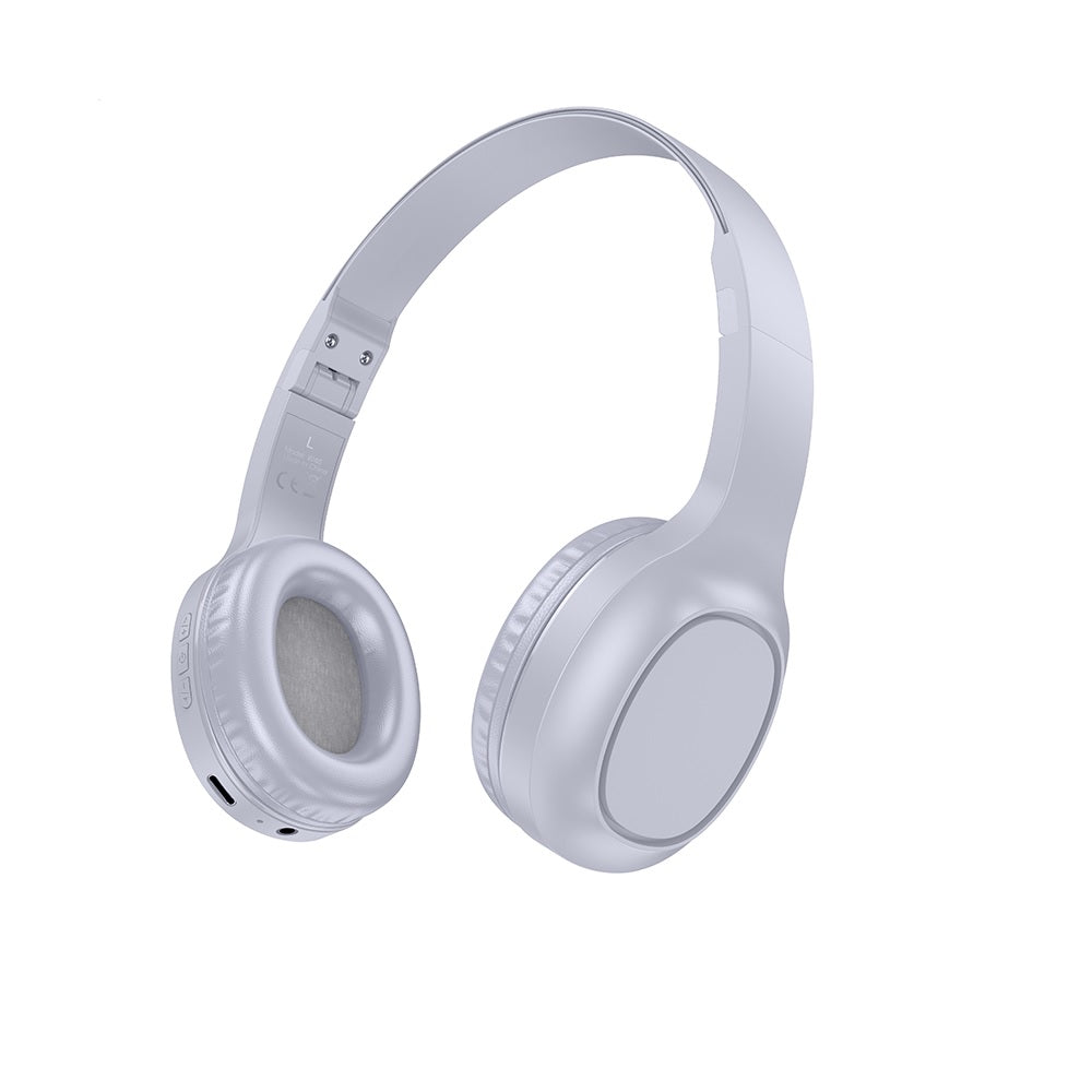 Audifonos Bluetooth Diadema Hoco W46 Charm Microfono Gris