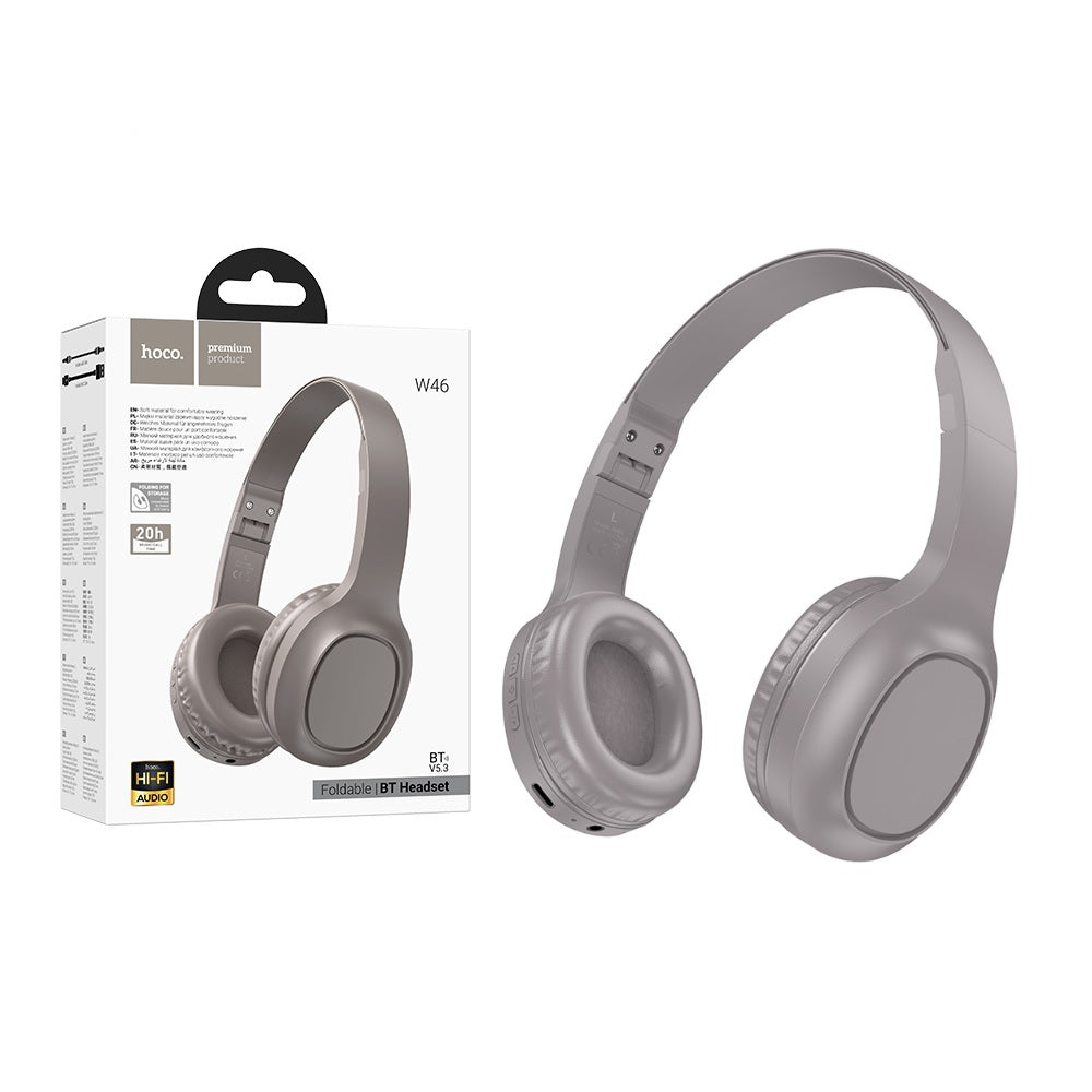 Audifonos Bluetooth Diadema Hoco W46 Charm Microfono Marron