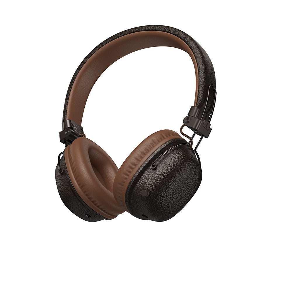 Audifonos Bluetooth Diadema Hoco W64 Earl II Plegable Marron