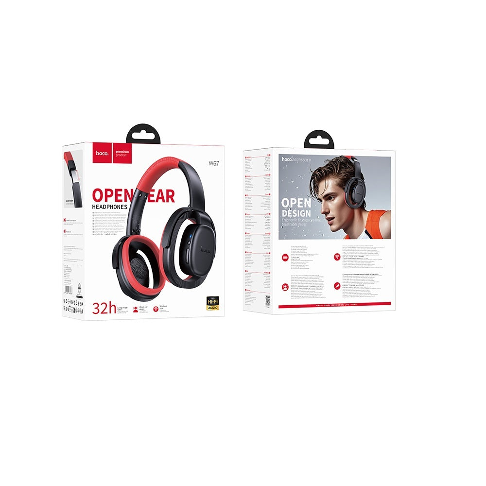 Audifonos Bluetooth Hoco W67 Oido Abierto Conduccion Aire Negro