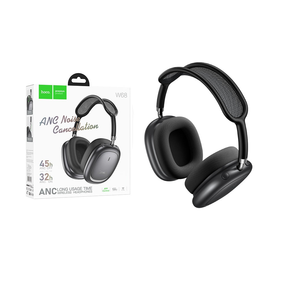 Audifonos Bluetooth Hoco W68 Diadema ANC Negro