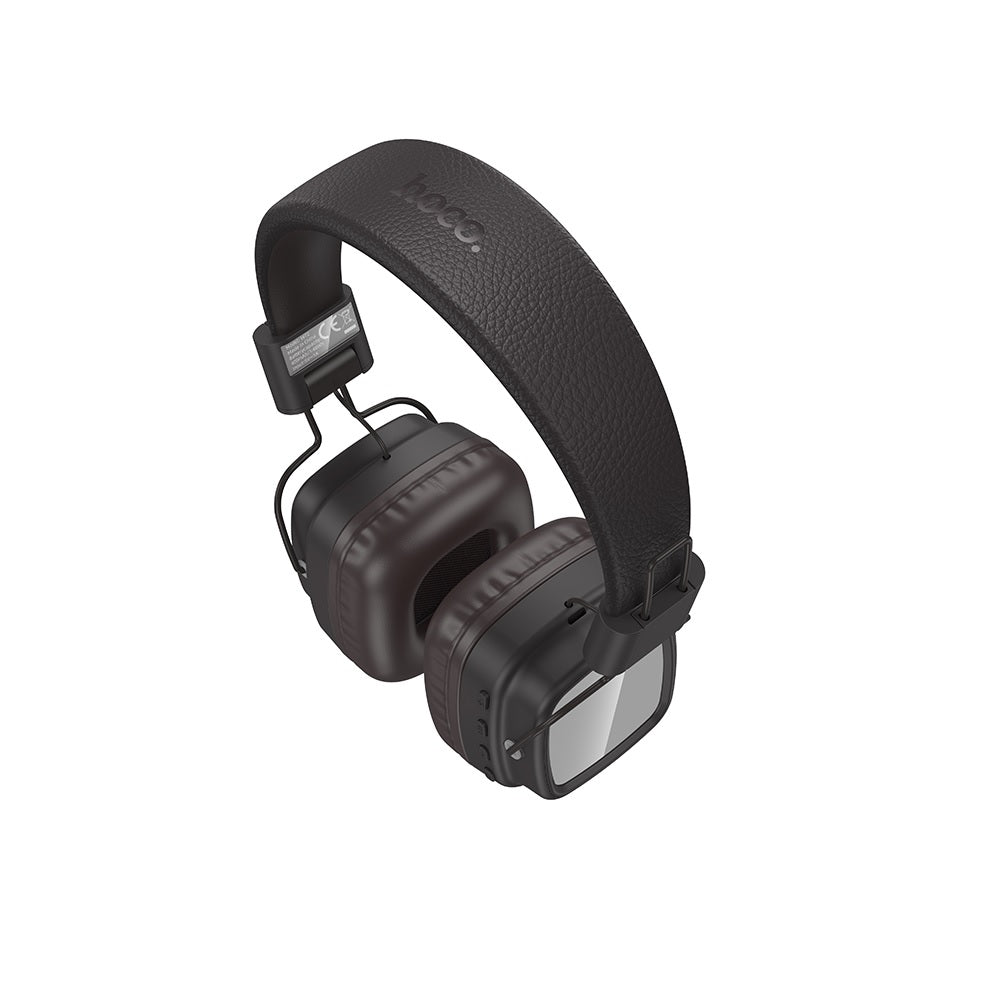 Audifonos Bluetooth Diadema Hoco W72 Earl III Luz RGB Marron