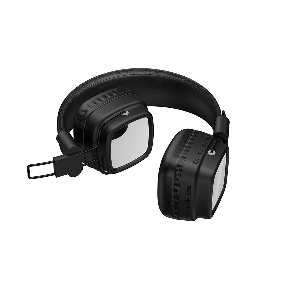 Audifonos Bluetooth Diadema Hoco W72 Earl III Luz RGB Negro