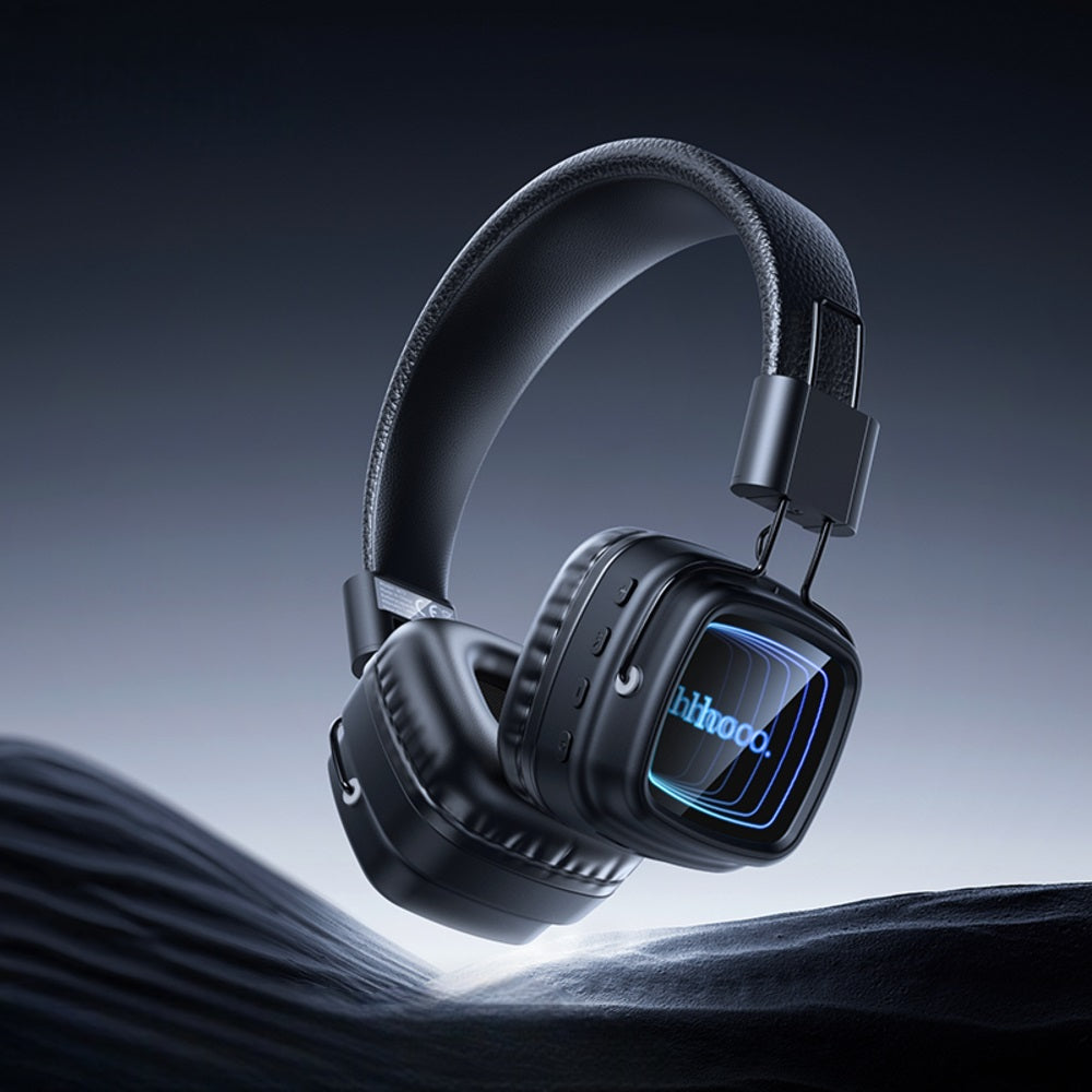 Audifonos Bluetooth Diadema Hoco W72 Earl III Luz RGB Negro