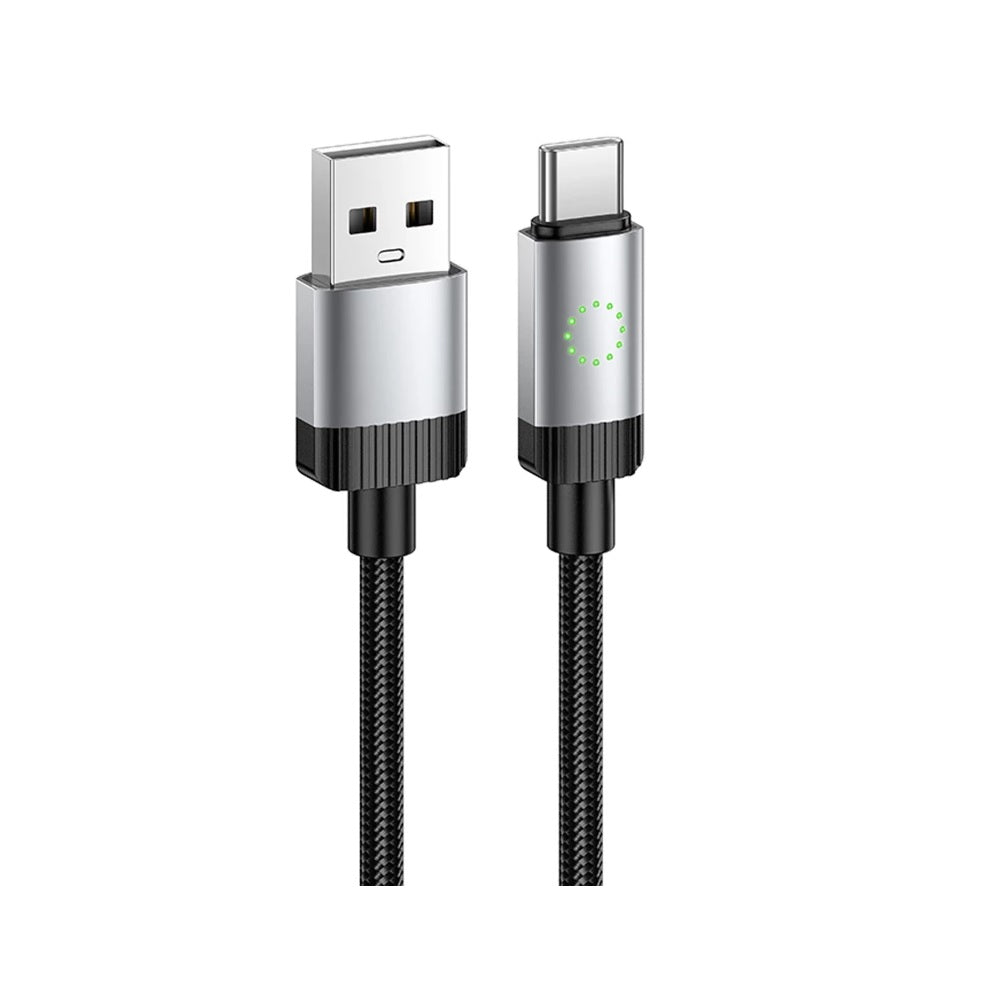 Cable Hoco X117 Star USB a Tipo-C Carga Rápida Negro